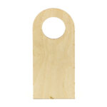 blanco deurhanger hout cirkel