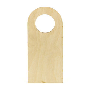 blanco deurhanger hout cirkel