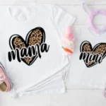 tshirt set tijgerhart mama en mini