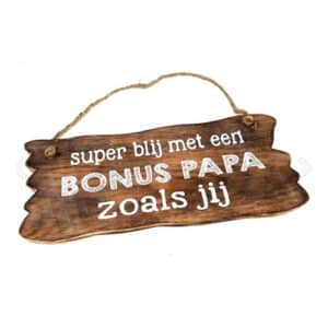 superblij met een bonuspapa