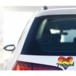 Just Married Pride Sticker