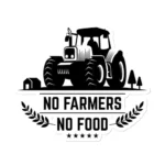 No Farmer No Food Sticker