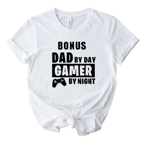 Bonus Dad By Day Gamer At Night Shirt
