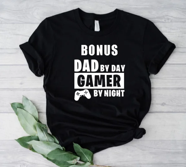 Bonus Dad By Day Gamer At Night Shirt