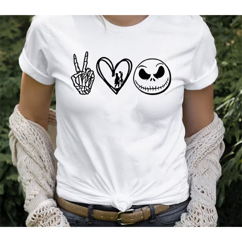 Peace Love Halloween Shirt