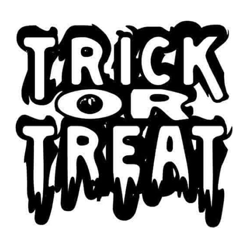 Trick or Treat Sticker