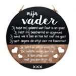 Houten Wandbord Vader