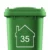 sticker container huisnummer