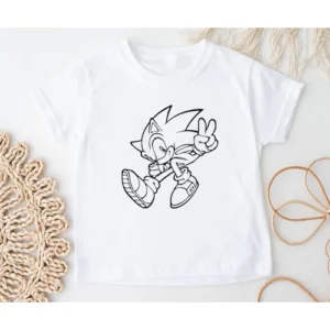 Sonic Kleurplaat Shirt