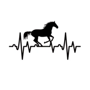 Paard Hartslag Sticker