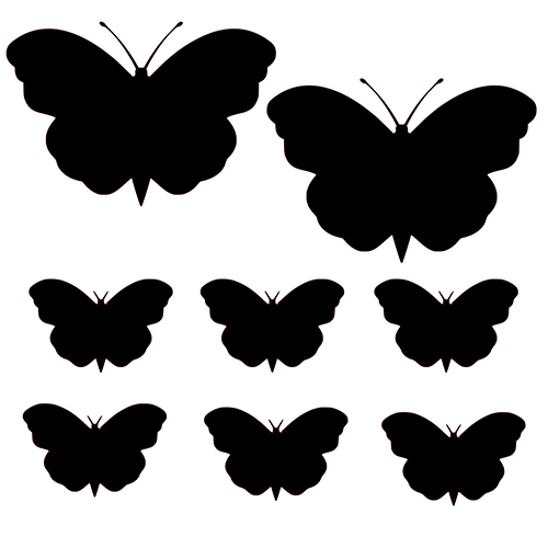 Vlinders Stickervel