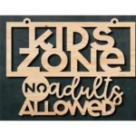 Kids Zone Deurbord